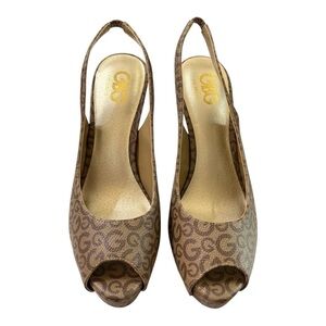 G by GUESS Slingback Platform Heels | Size 7.5